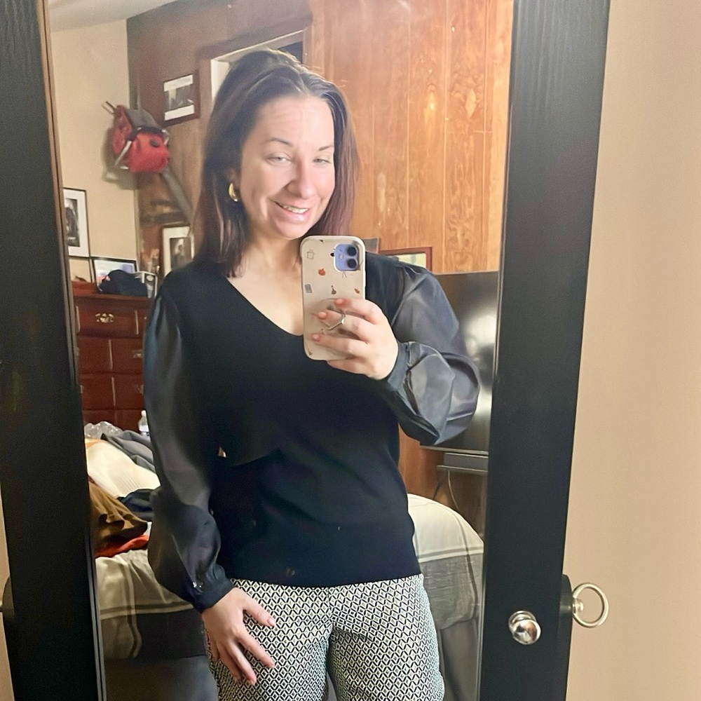 NWT Talbots black sweater
